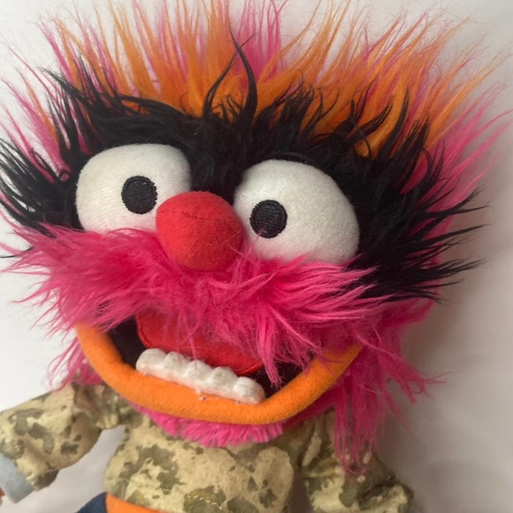 Disney Store Muppets Muppet Babies Animal 12” Stuffed Plush Doll Toy Camo Jeans - Picture 7 of 9